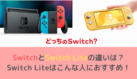 Switch Liteはこんな人におすすめ！SwitchとSwitch Liteの違いまとめ【スイッチとライトの違い】