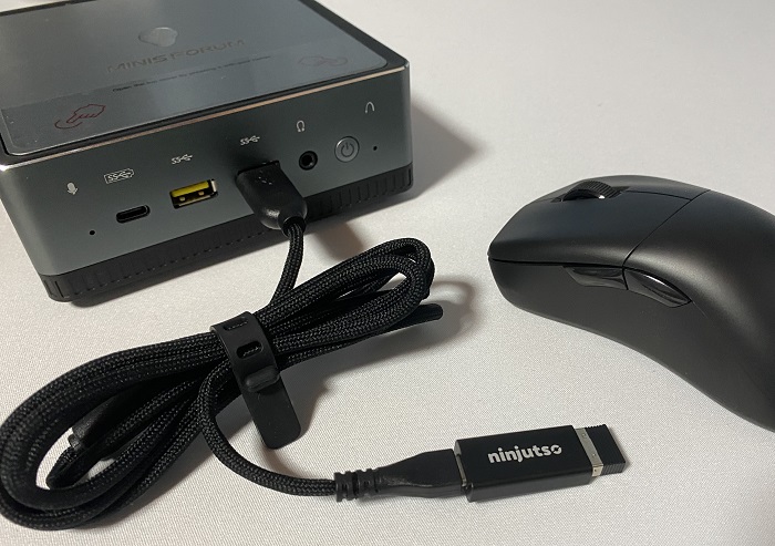 Ninjutso Origin One X USBアダプター接続
